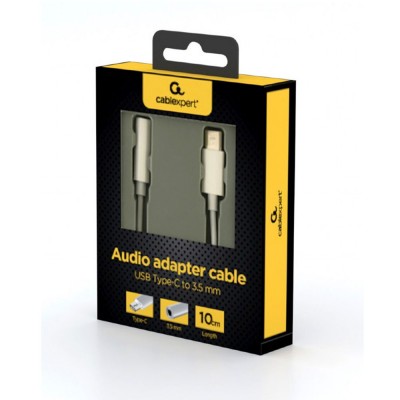 CABLEXPERT USB-C PLUG TO STEREO 3.5MM AUDIO ADAPTER CABLE WHITE