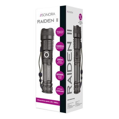 SONORA RAIDEN II Αλουμινένιος φακός LED, 1000lm