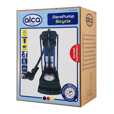 ALCA τρόμπα ποδιού 201300 με μανόμετρο, 160PSI, μπλε ALCA τρόμπα ποδιού 201300 με μανόμετρο, 160PSI, μπλε