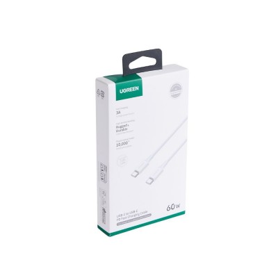 Καλώδιο Φόρτισης UGREEN L501 35465 USB-C σε USB-C PD 60W 1m Λευκό Καλώδιο Φόρτισης UGREEN L501 35465 USB-C σε USB-C PD 60W 1m Λευκό