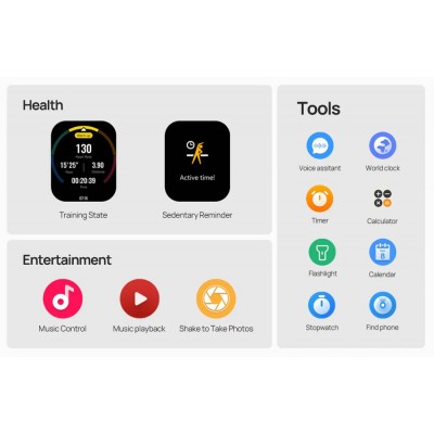 MIBRO smartwatch C4, heart rate, 2.01 MIBRO smartwatch C4, heart rate, 2.01