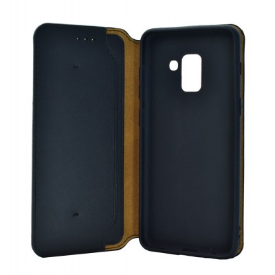 OWERTECH Θήκη Slim Leather για Samsung A5 2018, μαύρη