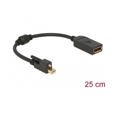 DELOCK ADAPTER MINI D.P. M / D.P. F 0.25M 62638