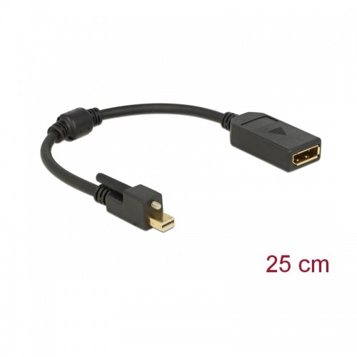 DELOCK ADAPTER MINI D.P. M / D.P. F 0.25M 62638