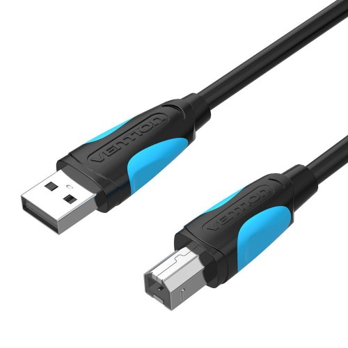 VENTION USB 2.0 A Male to B Male Print Cable with 2*Ferrite Core 5M Black (VAS-A16-B500) (VENVAS-A16-B500)