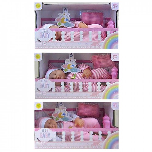 Ξαπλωμένο Μωράκι 35cm Μπαταρίας 36x20x12cm ToyMarkt 98213
