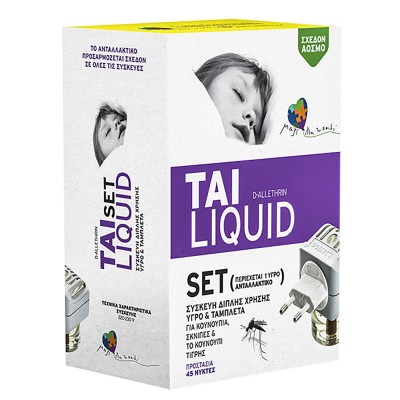 Εντομοκτόνο TAI Liquid σετ με Συσκευή Διπλής Χρήσης + Ανταλλακτικό  Tai