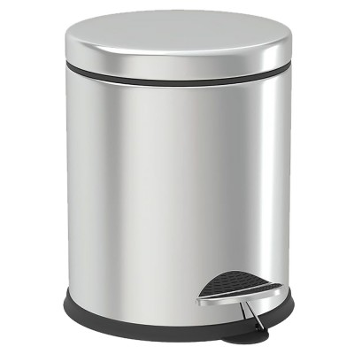 Κάδος Απορριμάτων Inox με Πεντάλ 5L 5Lt (27x20,5cm) Homie 101991