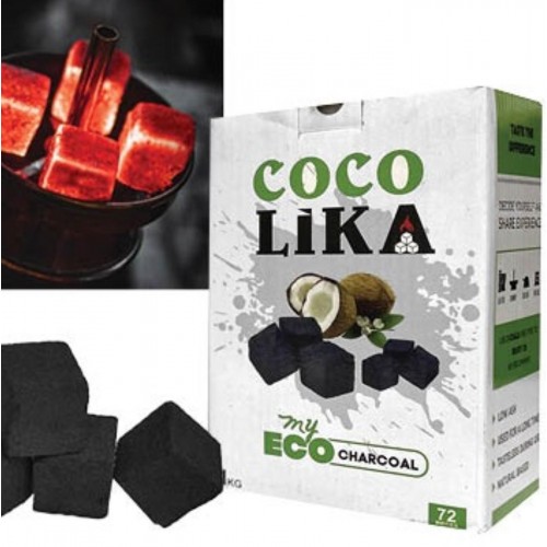 Κάρβουνα Καρύδας Coco Lika για Ναργιλέ 26x26x26mm Homie 423003