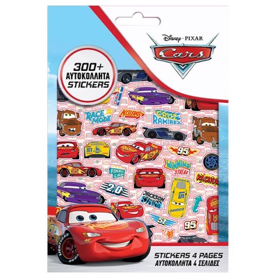 Μπλοκ με 300 Αυτοκόλλητα Cars 21,5x14,5cm Disney