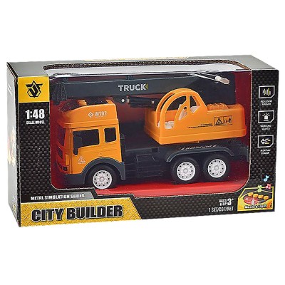 Die Cast Friction Γερανός με φως + ήχο 27x15x10cm ToyMarkt 902245