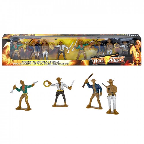 8 Καουμπόηδες σε Μακρόστενο Κουτί 39x8x3cm ToyMarkt 913271