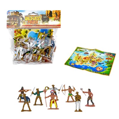 Σετ Καουμπόηδες & Ινδιάνοι σε Σακουλάκι 15x19cm ToyMarkt 913272