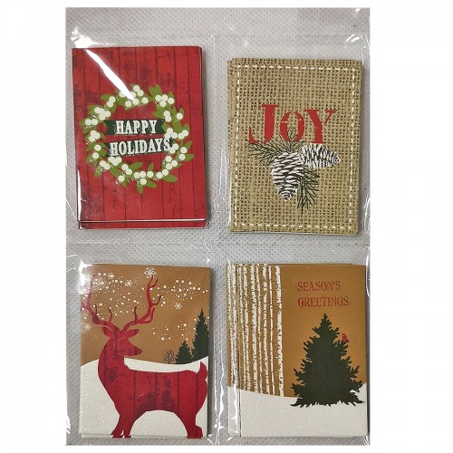 Κάρτες Ευχετήριες Xmas σετ 18τεμ 24x18cm Xmasfest 1133314