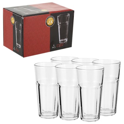 Ποτήρι Νερού Μεγάλο σετ=6τεμ 14x7cm  300mL Homie 100336