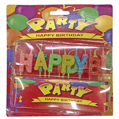 Κεριά Happy Birthday Χρυσόσκονη Homie 3768 Κεριά Happy Birthday Χρυσόσκονη Homie 3768