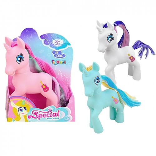 Μονόκερος με Μακριά Χαίτη Special Unicorn 16x12x5cm ToyMarkt 922092