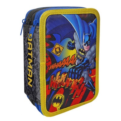 Κασετίνα Γεμάτη Τριπλή Batman 19,5x12,5x7cm Warner Bros