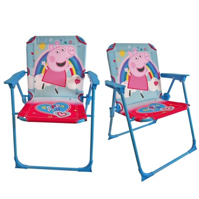 Καρεκλάκι Μεταλλικό Αναδιπλωμένο Peppa pig 53x38x27cm Peppa 5013-4234
