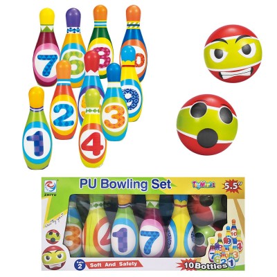 Μπόουλινγκ pu 14cm με 10 Κορίνες 34x15x11cm ToyMarkt 913522 Μπόουλινγκ pu 14cm με 10 Κορίνες 34x15x11cm ToyMarkt 913522