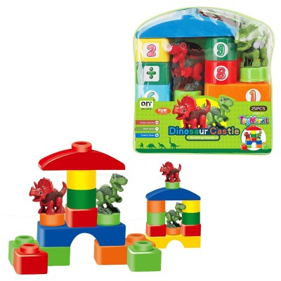 Τουβλάκια 25τεμ Κάστρο Δεινοσαυράκια 19x20x9cm ToyMarkt 95444 Τουβλάκια 25τεμ Κάστρο Δεινοσαυράκια 19x20x9cm ToyMarkt 95444