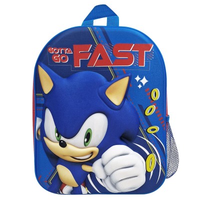 Τσάντα Πλάτης Νηπίου Sonic 3d 31cm Sonic