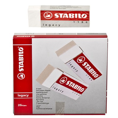 Γόμα Stabilo Λευκή πακ=20τεμ Stabilo Γόμα Stabilo Λευκή πακ=20τεμ Stabilo