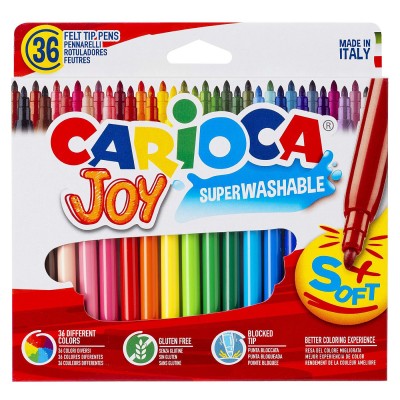 Μαρκαδόροι Carioca joy 2,8mm σετ=36χρωματα  Carioca 40616