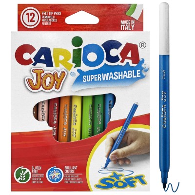 Μαρκαδόροι Carioca joy 2,8mm σετ=12 Χρώματα  Carioca 40614
