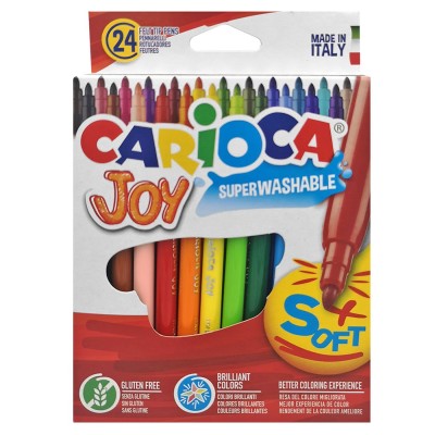 Μαρκαδόροι Carioca joy 2,8mm σετ=24χρωματα  Carioca 40615