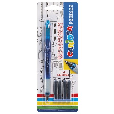 Στυλό σετ με 4 Μελάνια Carioca Ballpoint 1.0mm Carioca 43248 Στυλό σετ με 4 Μελάνια Carioca Ballpoint 1.0mm Carioca 43248