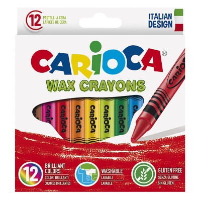 Κηρομπογιά Carioca σετ=12χρωμ. Carioca 42365 Κηρομπογιά Carioca σετ=12χρωμ. Carioca 42365