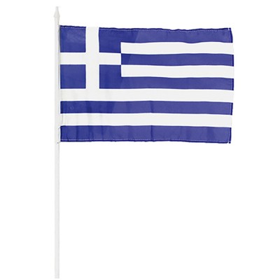 Σημαία Ελληνική Πάνινη με Λαβή 32x45cm (λαβή=60cm) Homie 11632