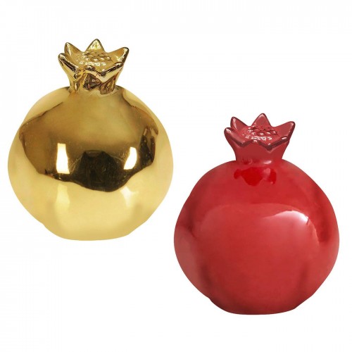 Ρόδι Κεραμικό Κόκκινο Γυαλιστερό 10,5x9,5cm Xmasfest 1133863