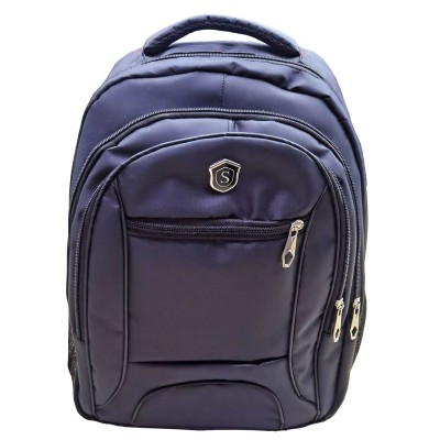 Τσάντα Πλάτης Μαύρη 4 zip 44x32x20cm JustNote 703428 Τσάντα Πλάτης Μαύρη 4 zip 44x32x20cm JustNote 703428