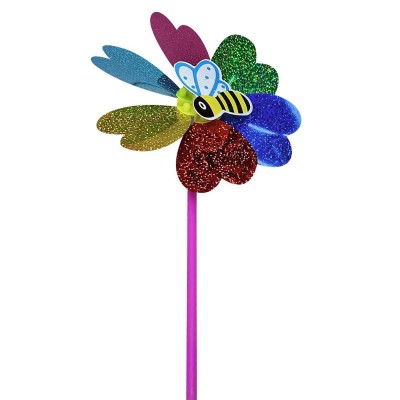 Ανεμόμυλος Πολύχρωμος με Μέλισσα Φ21x40cm ToyMarkt 913568