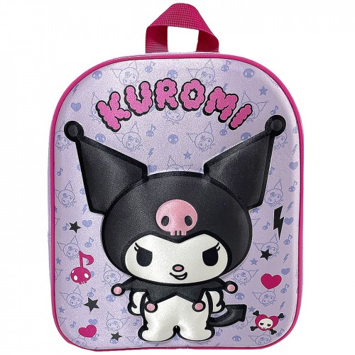 Τσάντα Πλάτης Νηπίου Kuromi 3d 31x26x11cm Kuromi 1000EVA31-4251