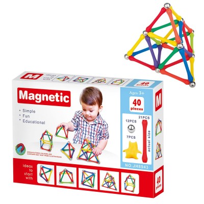 Μαγνητικές Κατασκευές 40 τεμ 22x15x4cm ToyMarkt 95449 Μαγνητικές Κατασκευές 40 τεμ 22x15x4cm ToyMarkt 95449