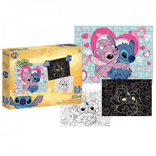 Παζλ 100τεμ Glow in the Dark Stitch 48x34cm Stitch 000565647