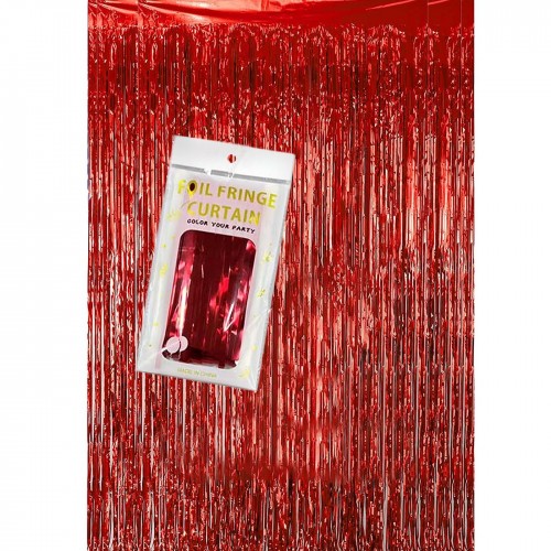 Κουρτίνα Διακόσμησης Party Foil Κόκκινη 2x1m Homie 116976