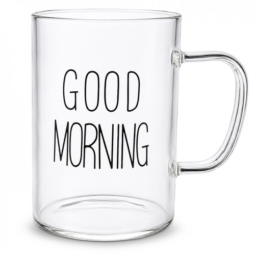 Κούπα Γυαλί Borosilicate Good Morning 10,5x8cm 450ml Homie 1002207