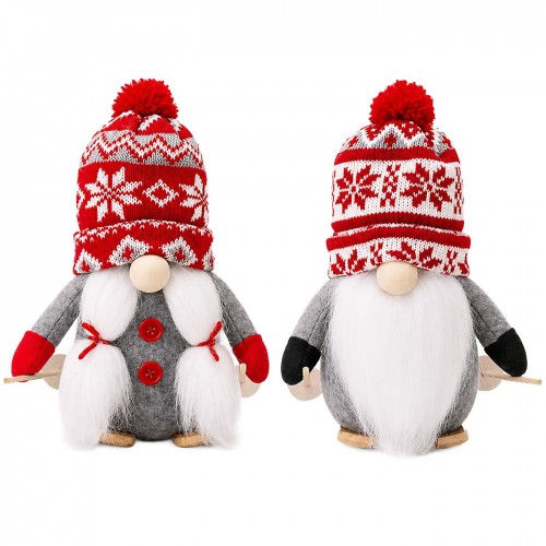 Φιγούρα Διακοσμητική Gnome Κάνει σκι 23cm Xmasfest 1134200
