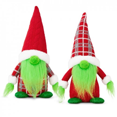 Φιγούρα Διακοσμητική Gnome Πράσινα Μούσια 26cm Xmasfest 1134203