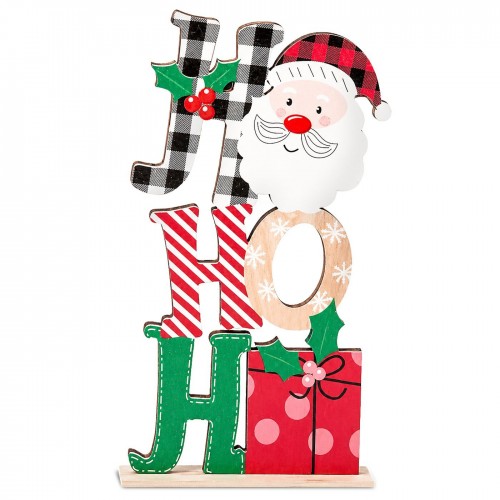 Επιτραπέζιο Διακοσμητικό Ξύλινο HoHoHo 17x9cm Xmasfest 1134247