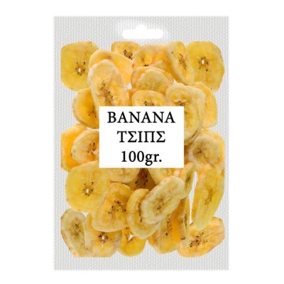 Μπανάνα Chips Σακ=100g  Perle