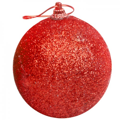 Μπάλα Glitter πακ=6τεμ φ8 ø8cm Xmasfest 1131716