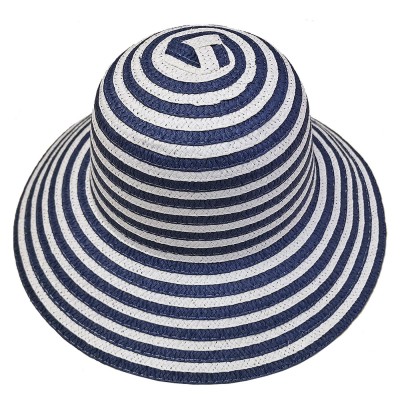 Καπέλο Γυναικείο Ψαθόχαρτο με Ρίγες Φ37cm SummerTiempo 622569