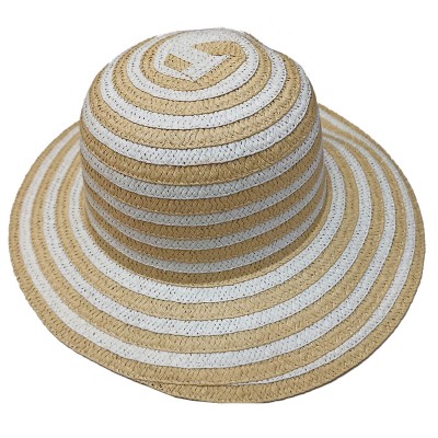 Καπέλο Γυναικείο Ψαθόχαρτο με Ρίγες Φ37cm SummerTiempo 622569