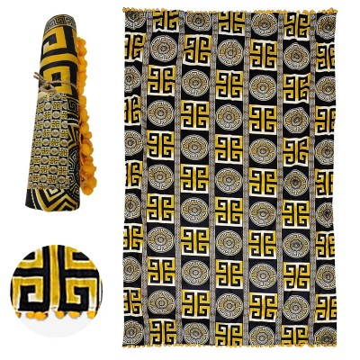 Παρεό Βαμβακερό με pom pom 90x160cm SummerTiempo 622720 Παρεό Βαμβακερό με pom pom 90x160cm SummerTiempo 622720
