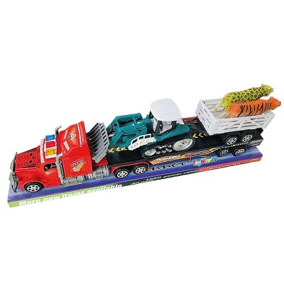 Νταλίκα Friction με Τρακτέρ & ζώα 43x13x8cm ToyMarkt 902290